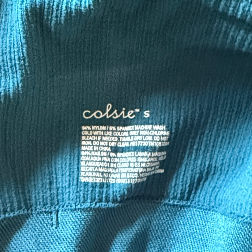 Target Teal Ribbed Sports Bra - Picture 3 of 3